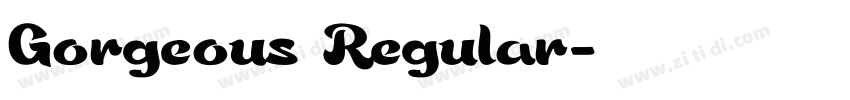 Gorgeous Regular字体转换 Gorgeous Regular字体转换